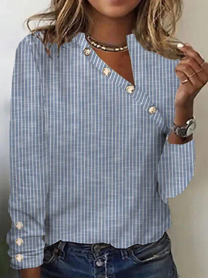 Sophie | Striped V-Neck Top