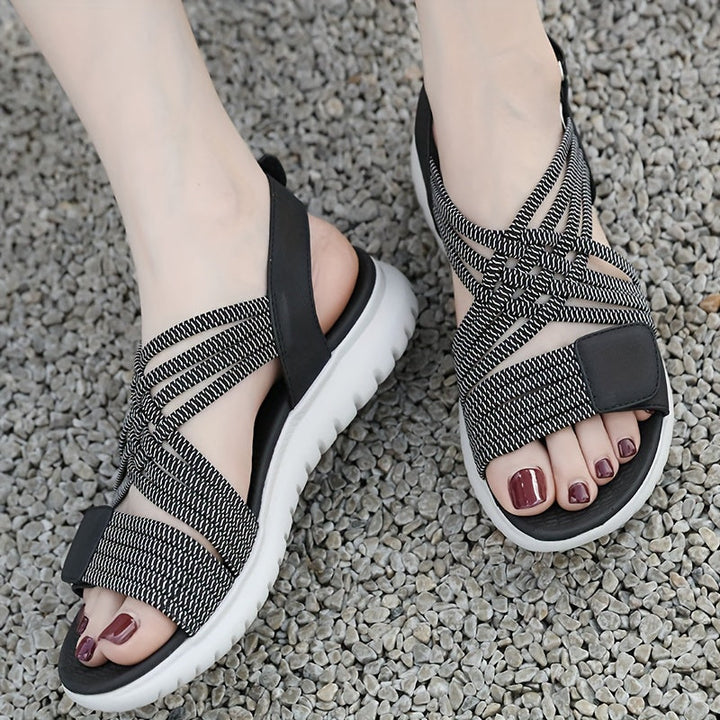 Soline | Wedge Sandal with Easy-Adjust Straps