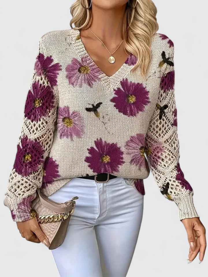 Colleen | Floral Cardigan with Airy Elegance