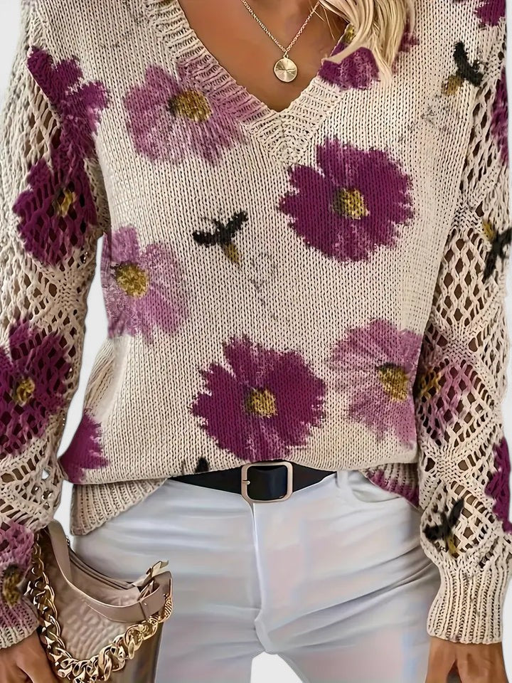 Colleen | Floral Cardigan with Airy Elegance