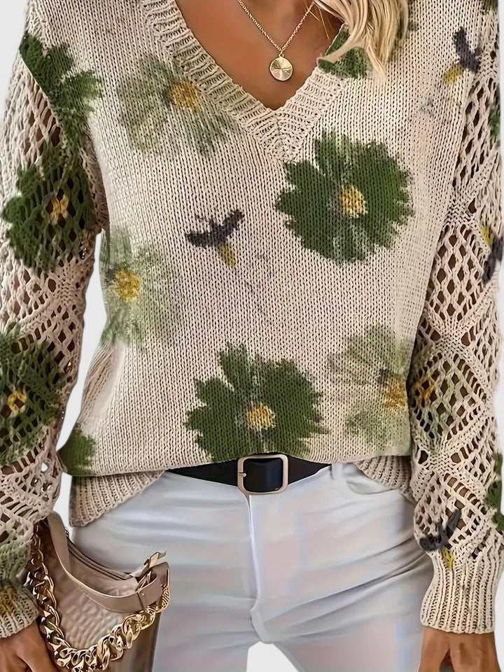 Colleen | Floral Cardigan with Airy Elegance