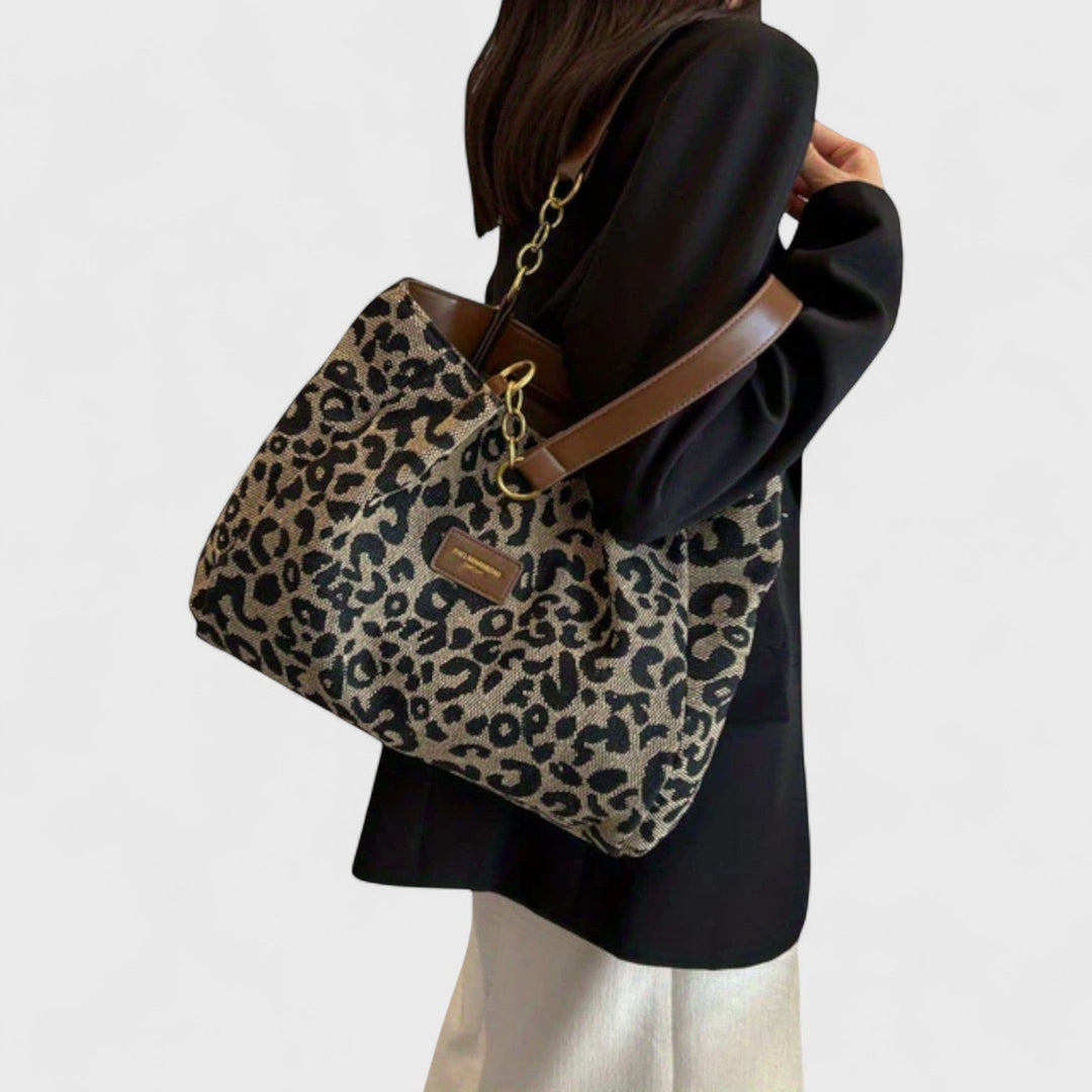 Sylvie | Leopard-Print Tote Bag