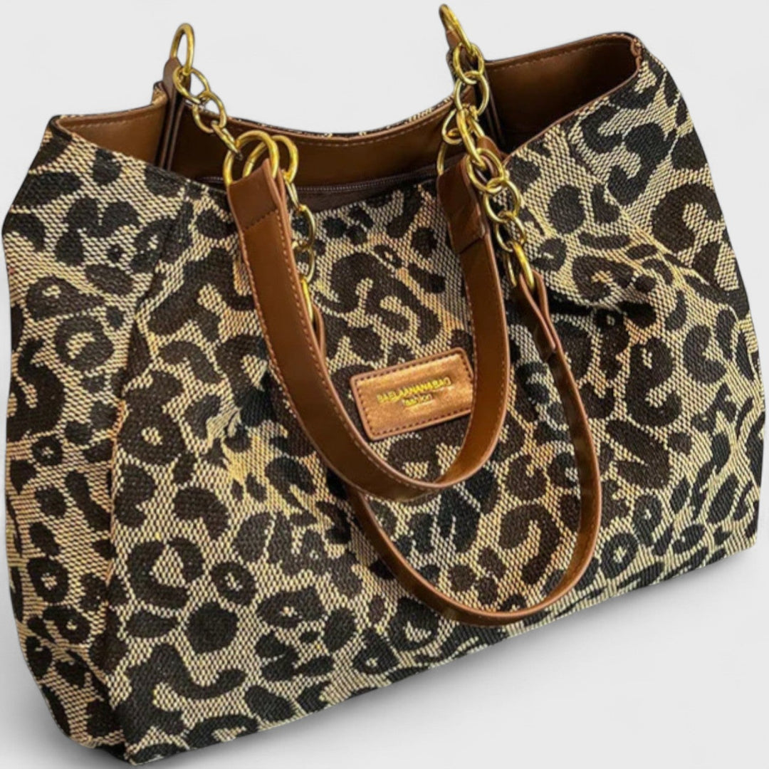 Sylvie | Leopard-Print Tote Bag