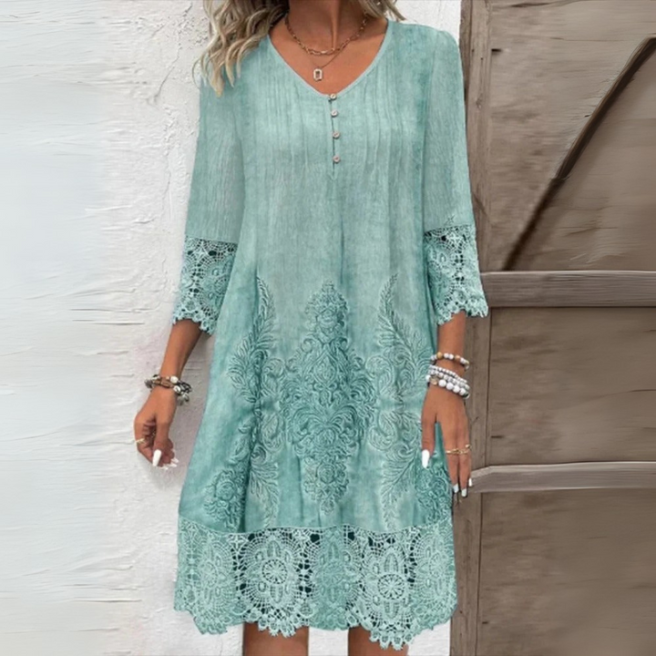 Maribelle | Boho Dress with Delicate Lace Details