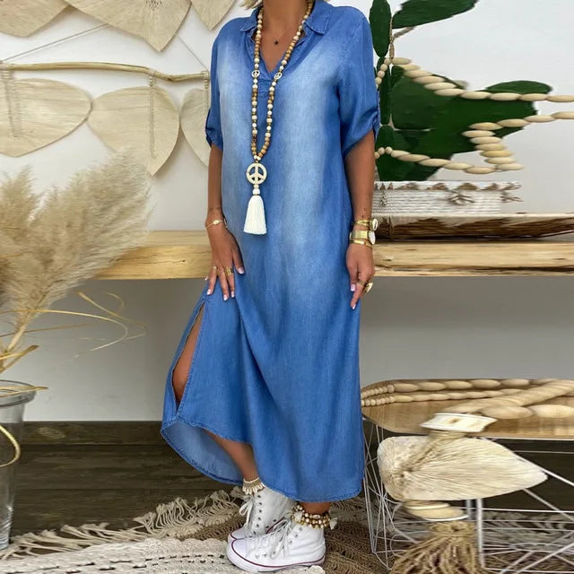Angela | Everyday Dress with Side Slit
