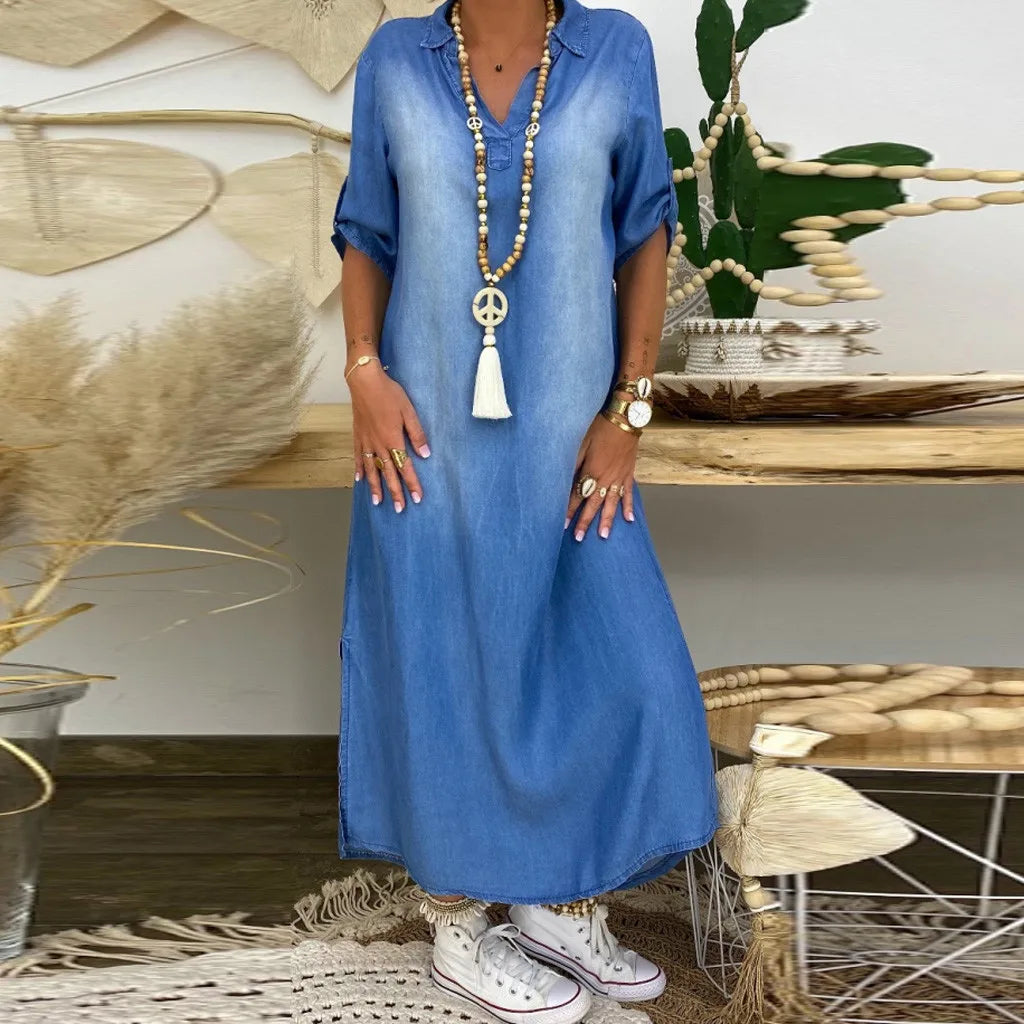 Angela | Everyday Dress with Side Slit