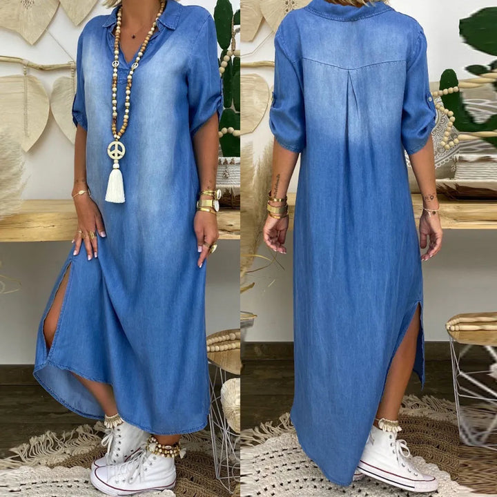 Angela | Everyday Dress with Side Slit
