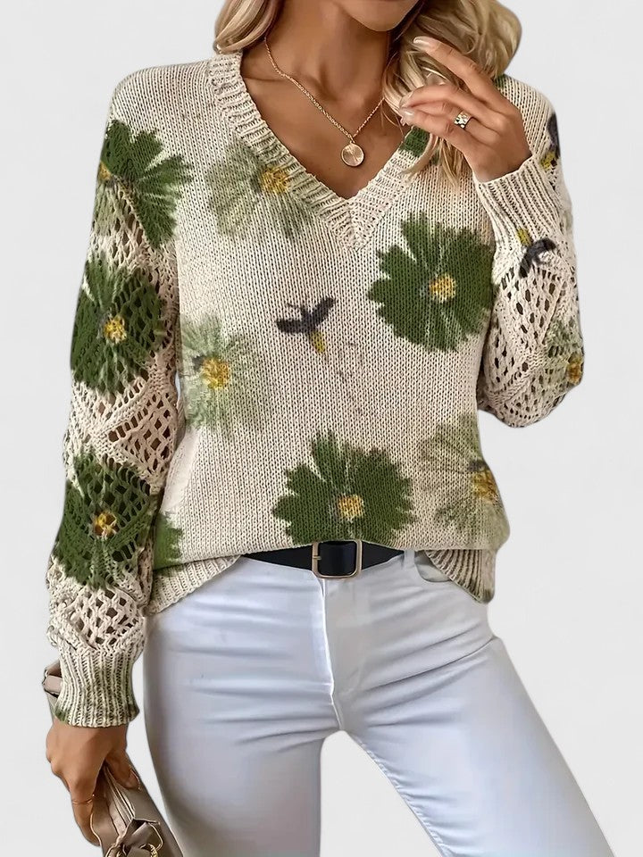 Colleen | Floral Cardigan with Airy Elegance