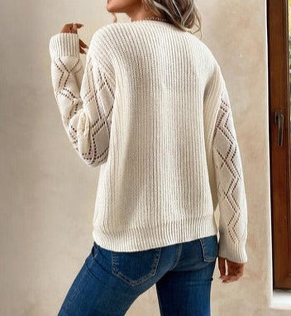 Elise | Two-Tone Knit Sweater