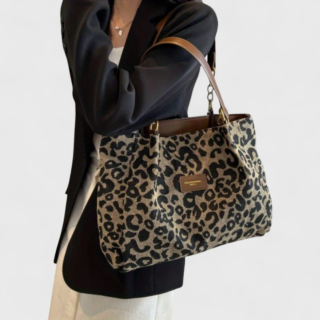 Sylvie | Leopard-Print Tote Bag