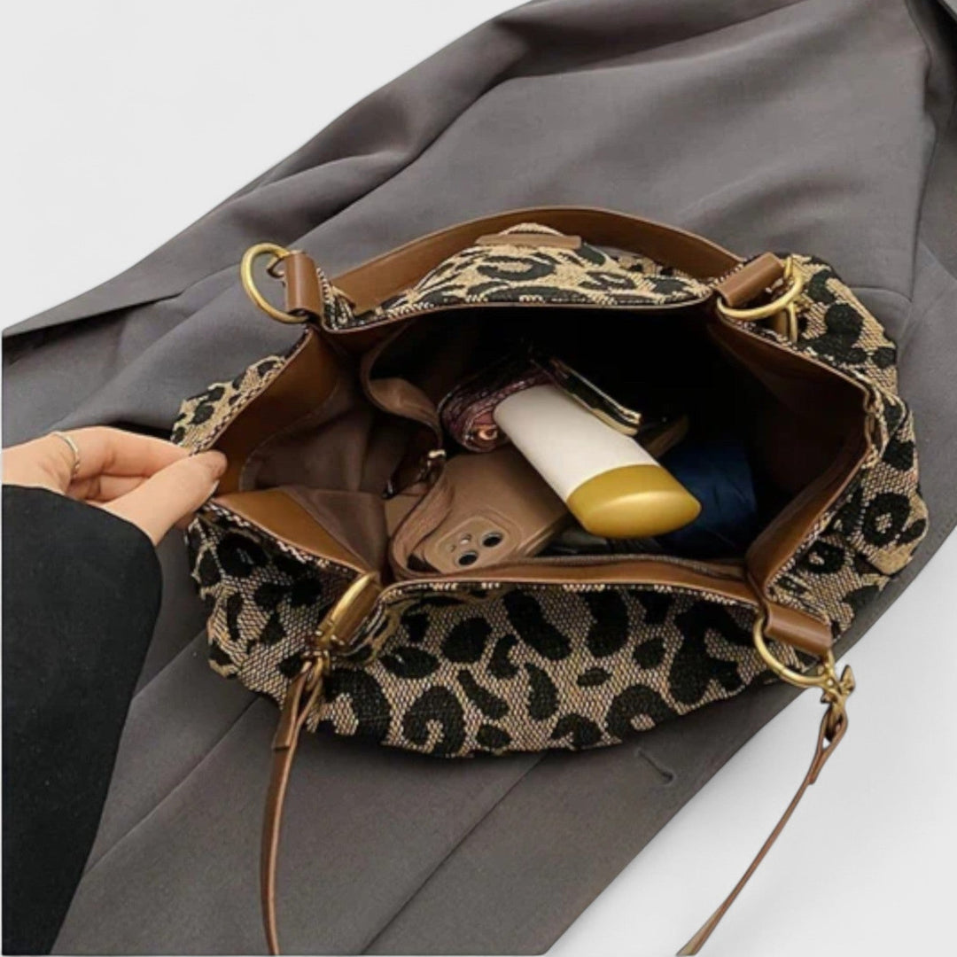Sylvie | Leopard-Print Tote Bag
