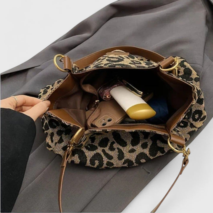 Sylvie | Leopard-Print Tote Bag