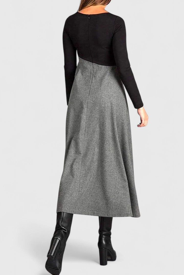 Denise | Elegant Dress with Flowing Skirt