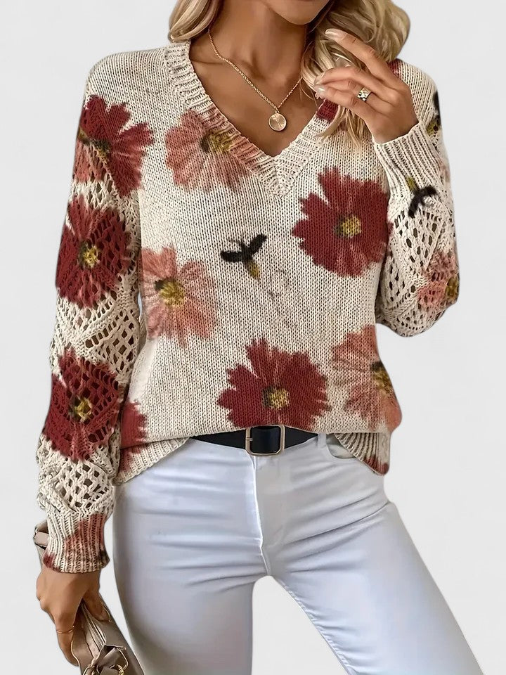 Colleen | Floral Cardigan with Airy Elegance