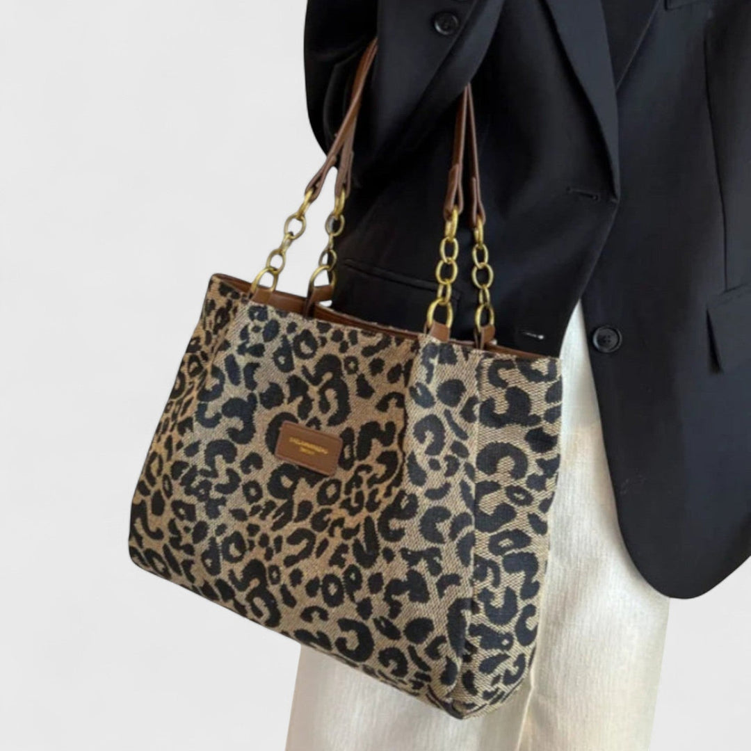 Sylvie | Leopard-Print Tote Bag