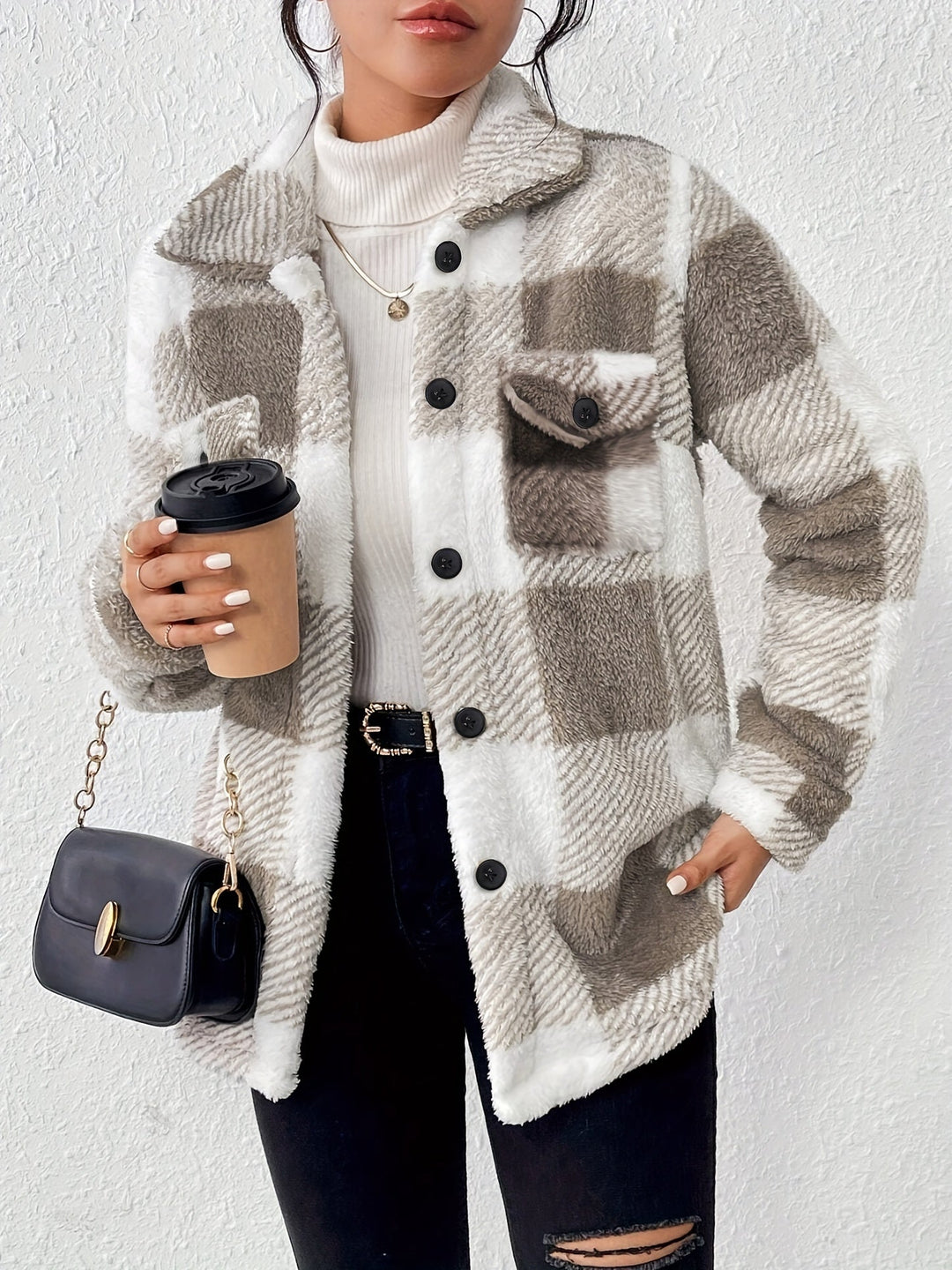 Helen | Plaid Knit Dress with Stretch