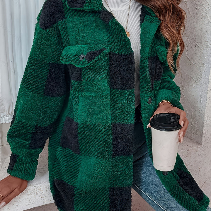 Helen | Plaid Knit Dress with Stretch