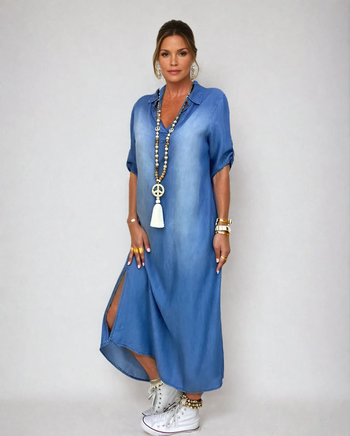 Angela | Everyday Dress with Side Slit