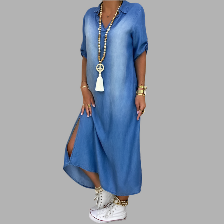 Angela | Everyday Dress with Side Slit
