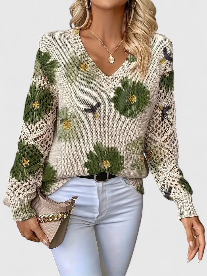 Colleen | Floral Cardigan with Airy Elegance