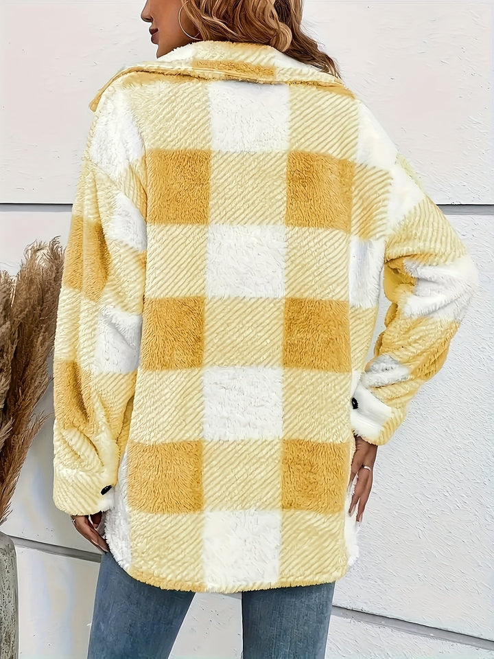 Helen | Plaid Knit Dress with Stretch