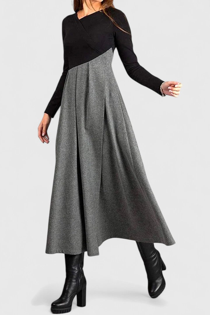 Denise | Elegant Dress with Flowing Skirt