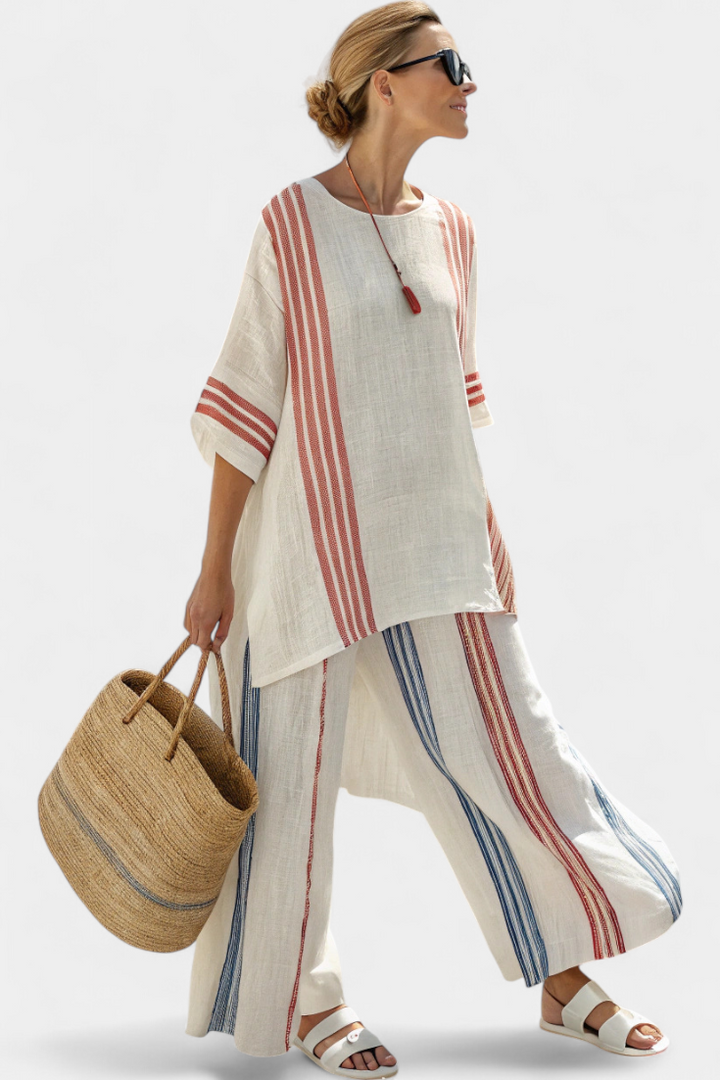 Mirthe | Striped Summer Set with Relaxed Fit
