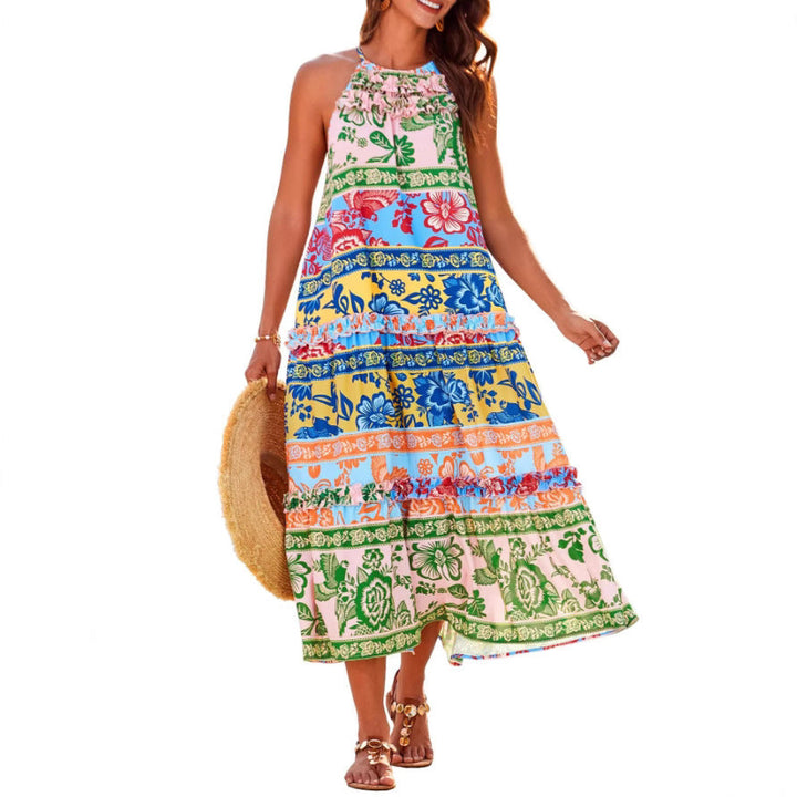 Celeste | Embroidered Maxi Dress with Flowing Silhouette