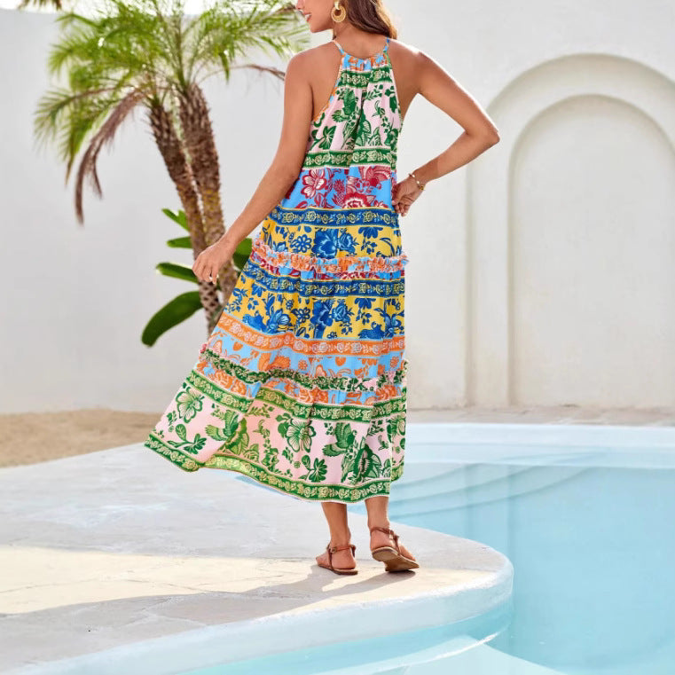 Celeste | Embroidered Maxi Dress with Flowing Silhouette