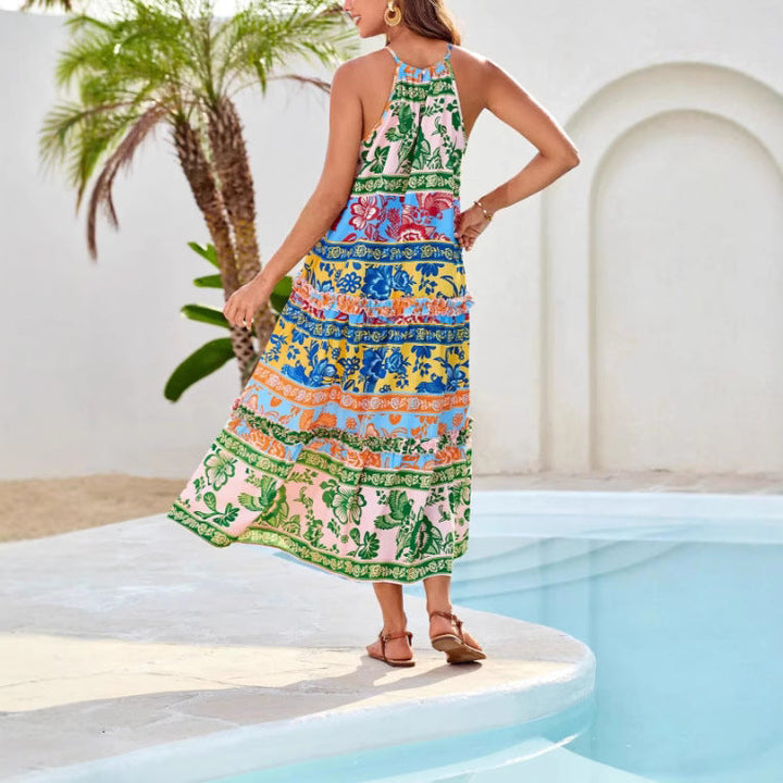 Celeste | Embroidered Maxi Dress with Flowing Silhouette