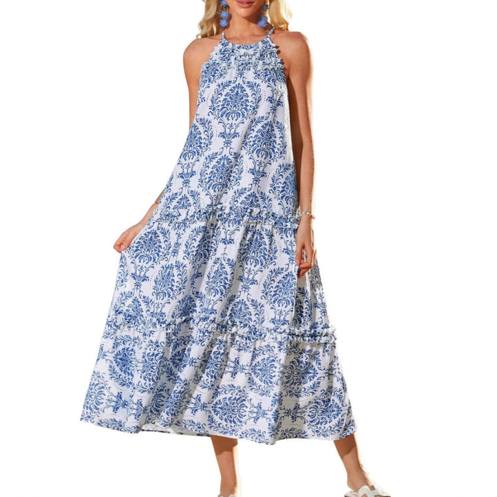 Celeste | Embroidered Maxi Dress with Flowing Silhouette