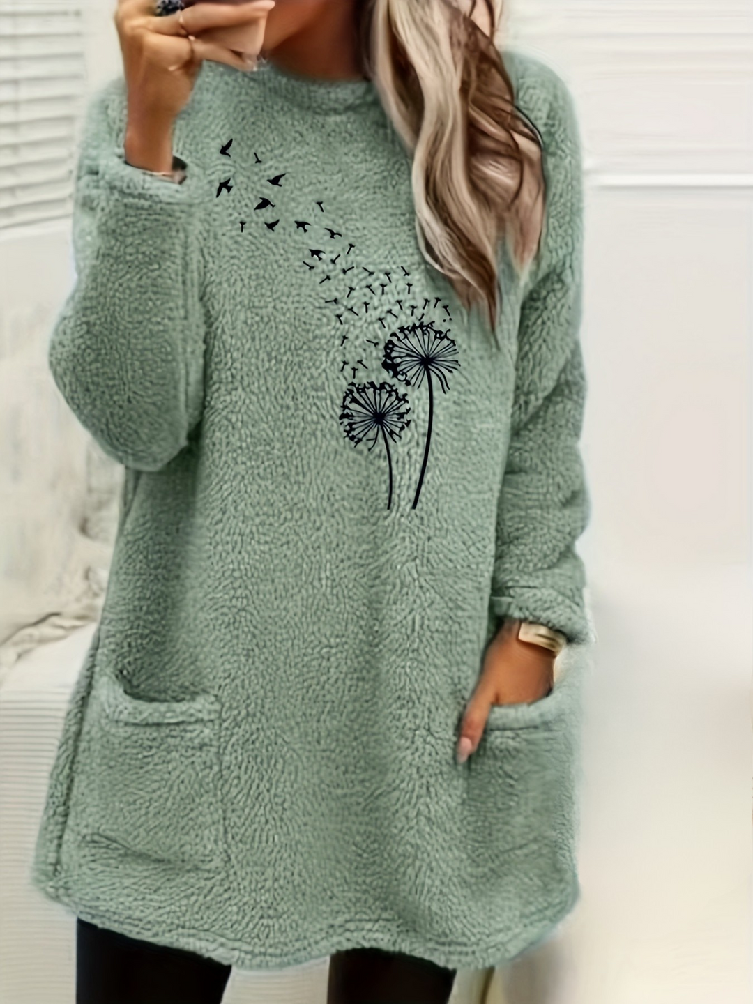 Patricia | Botanical Print Sweater
