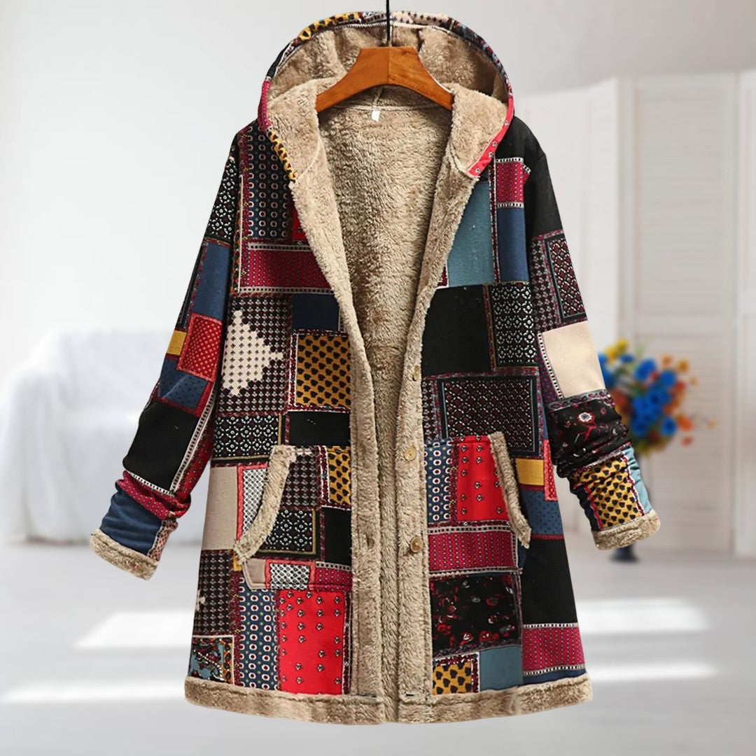 Colleen | Floral Parka with Cozy Warmth