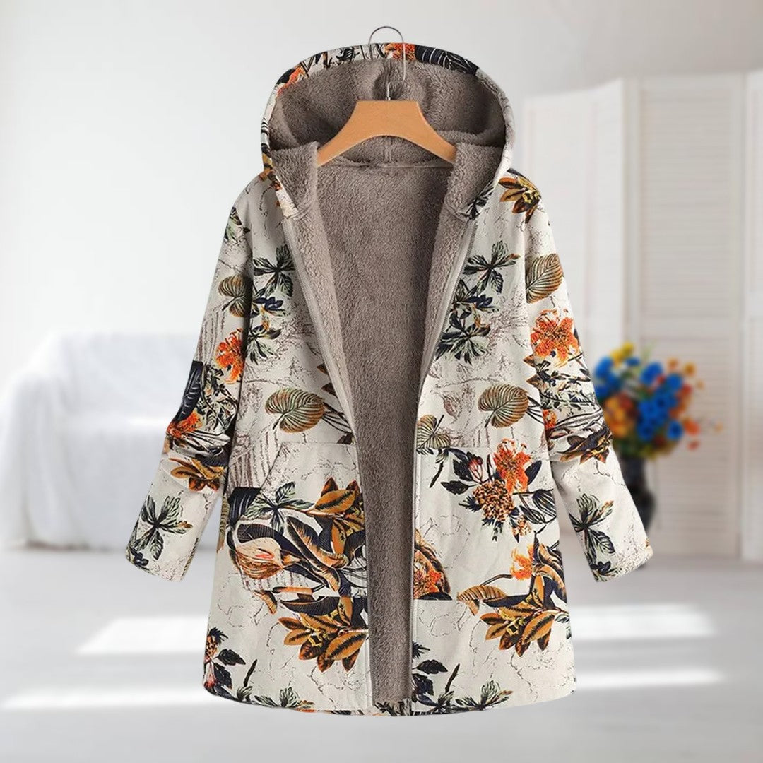 Colleen | Floral Parka with Cozy Warmth