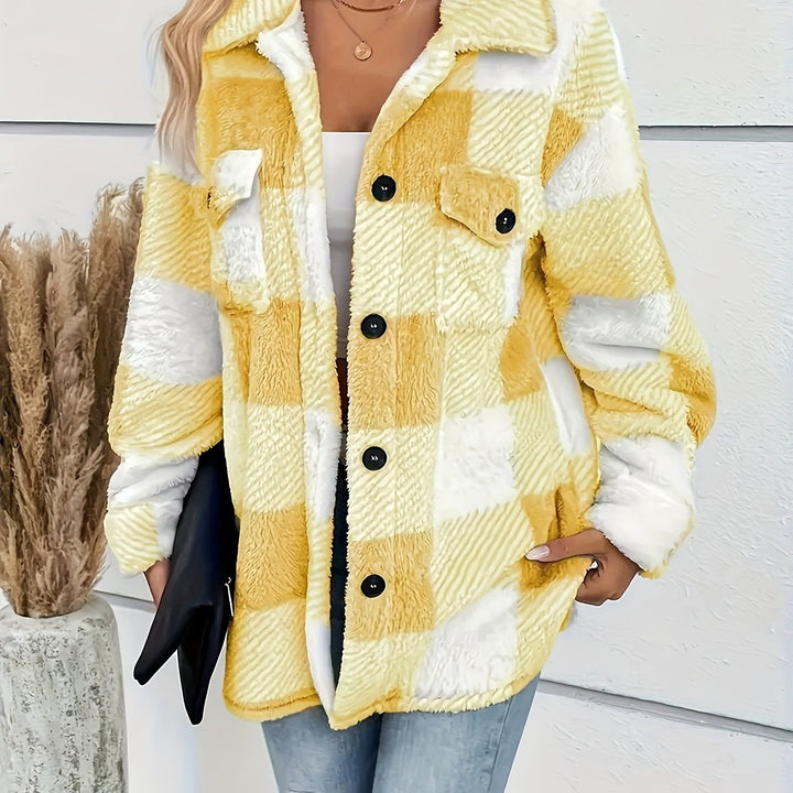 Helen | Plaid Knit Dress with Stretch