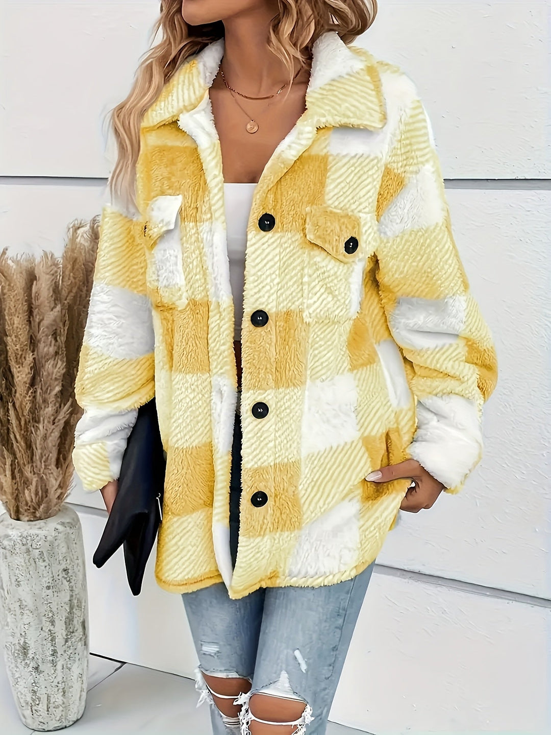 Helen | Plaid Knit Dress with Stretch
