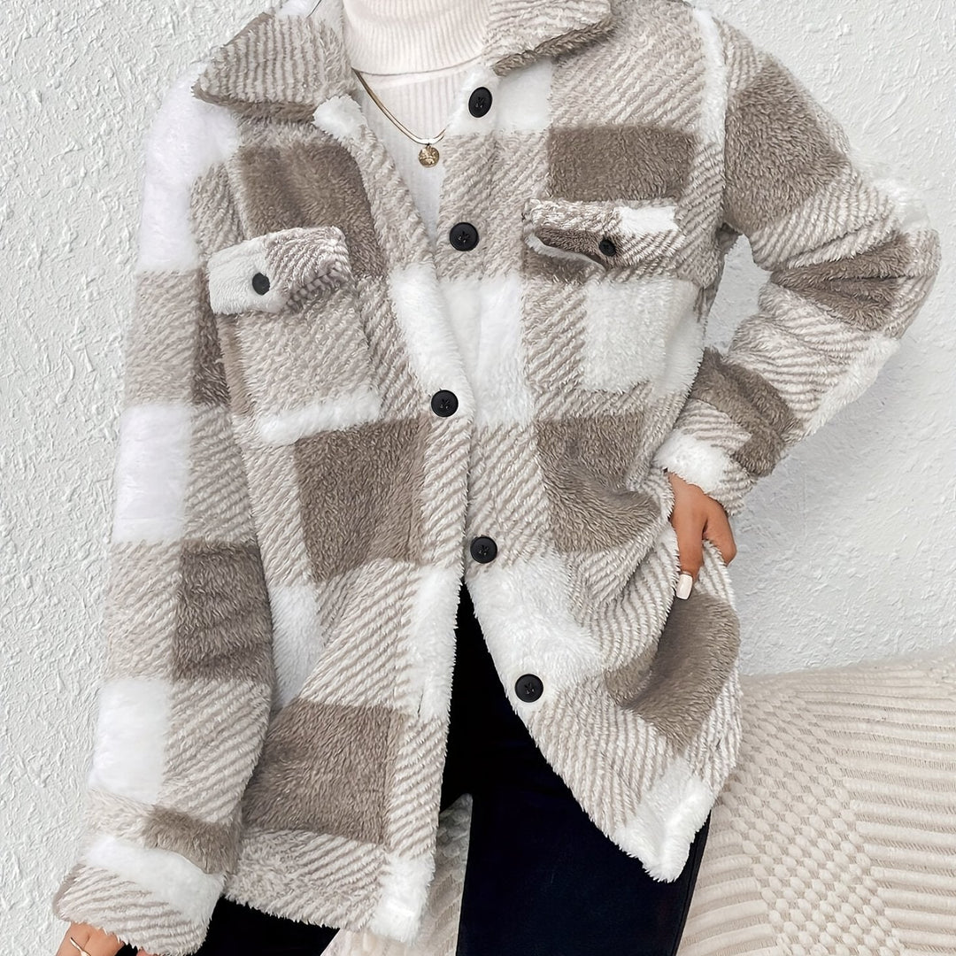 Helen | Plaid Knit Dress with Stretch