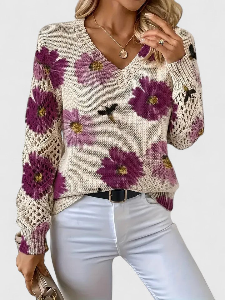Colleen | Floral Cardigan with Airy Elegance