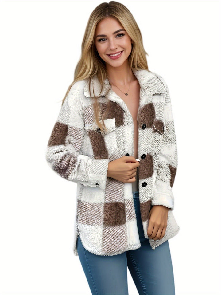 Helen | Plaid Knit Dress with Stretch