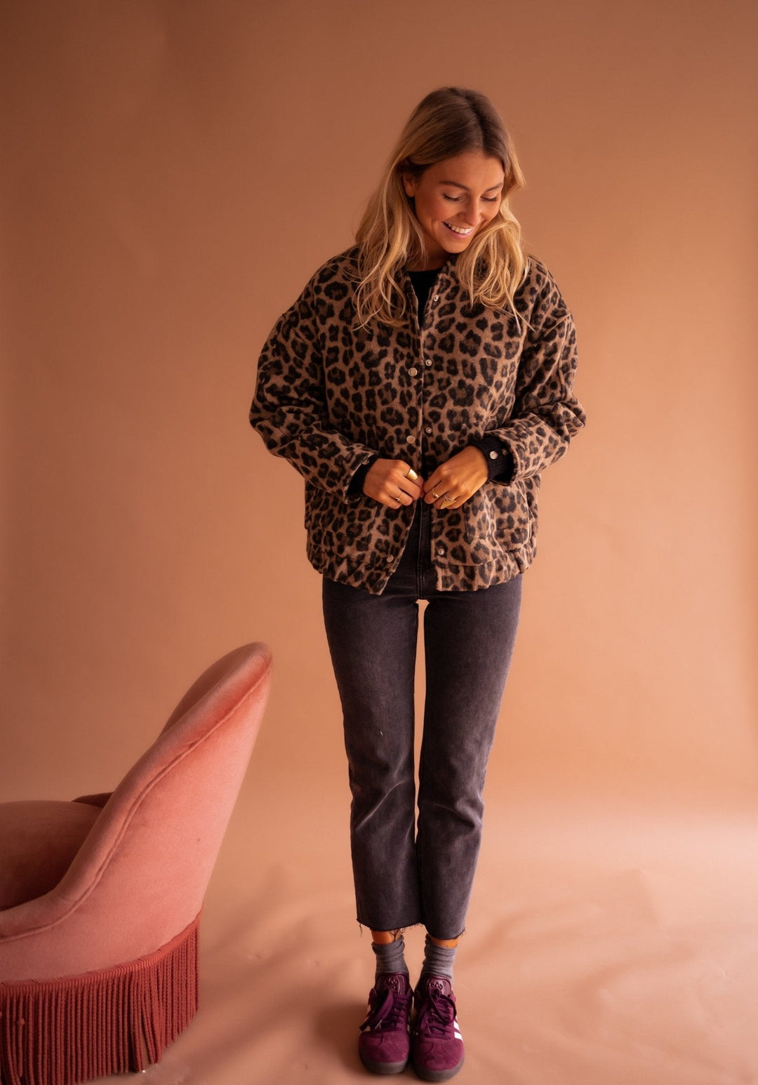 Marilyn | Leopard Print Lightweight Jacket