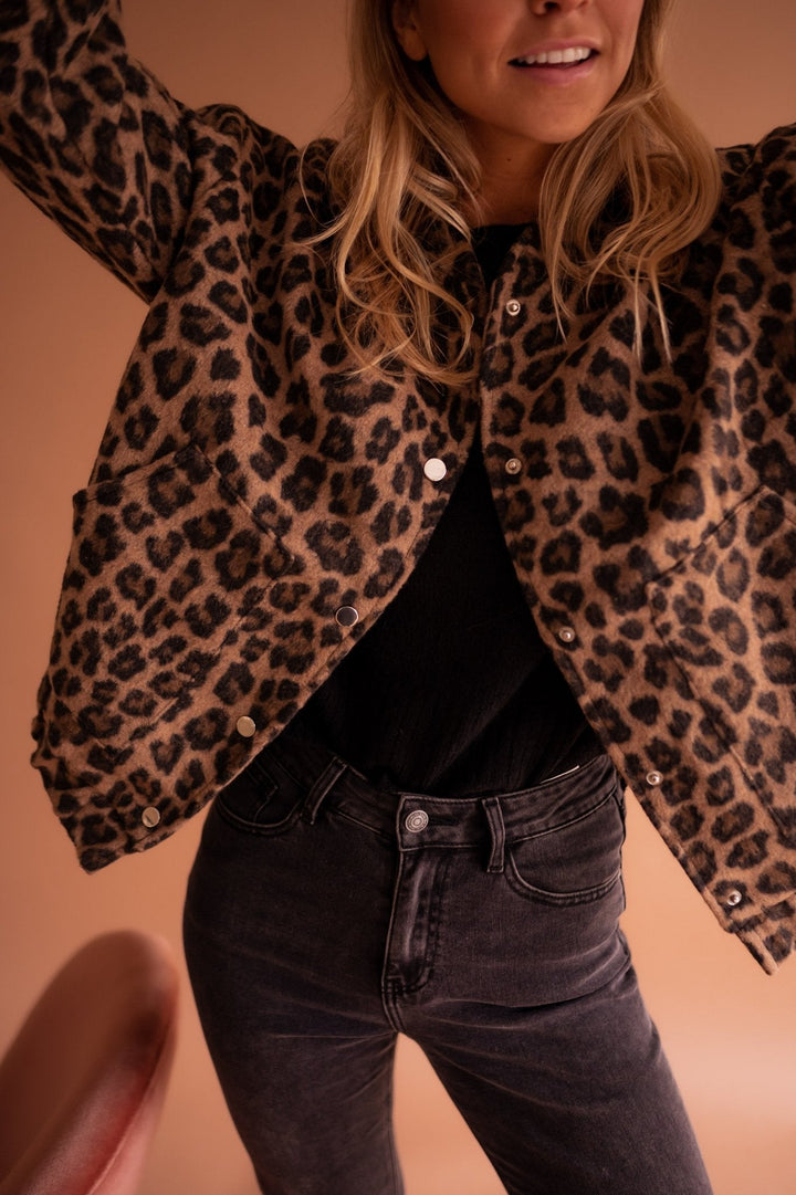 Marilyn | Leopard Print Lightweight Jacket