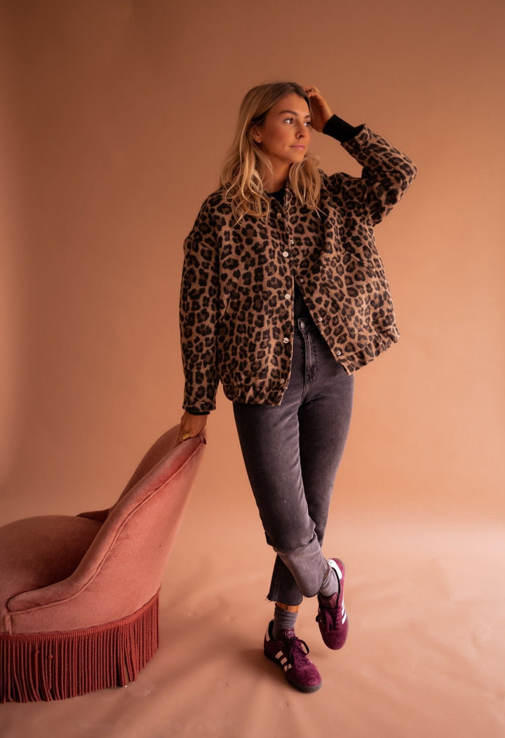 Marilyn | Leopard Print Lightweight Jacket