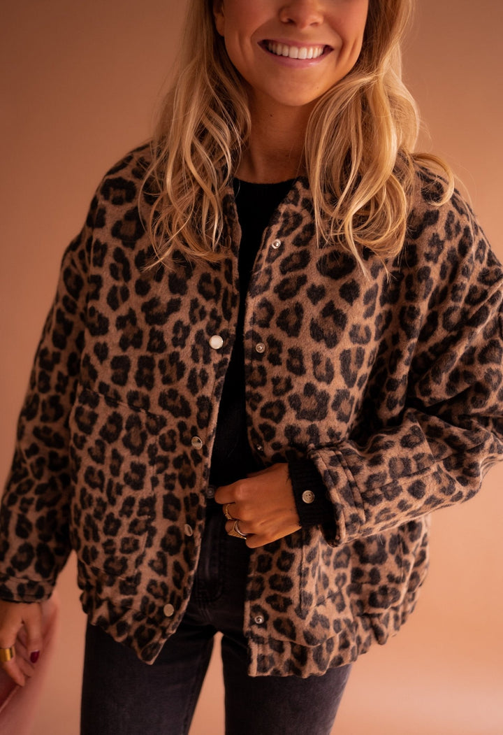 Marilyn | Leopard Print Lightweight Jacket