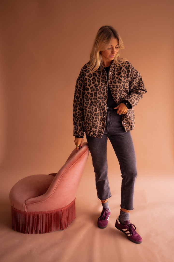 Marilyn | Leopard Print Lightweight Jacket