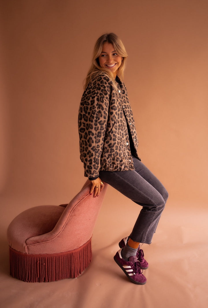 Marilyn | Leopard Print Lightweight Jacket