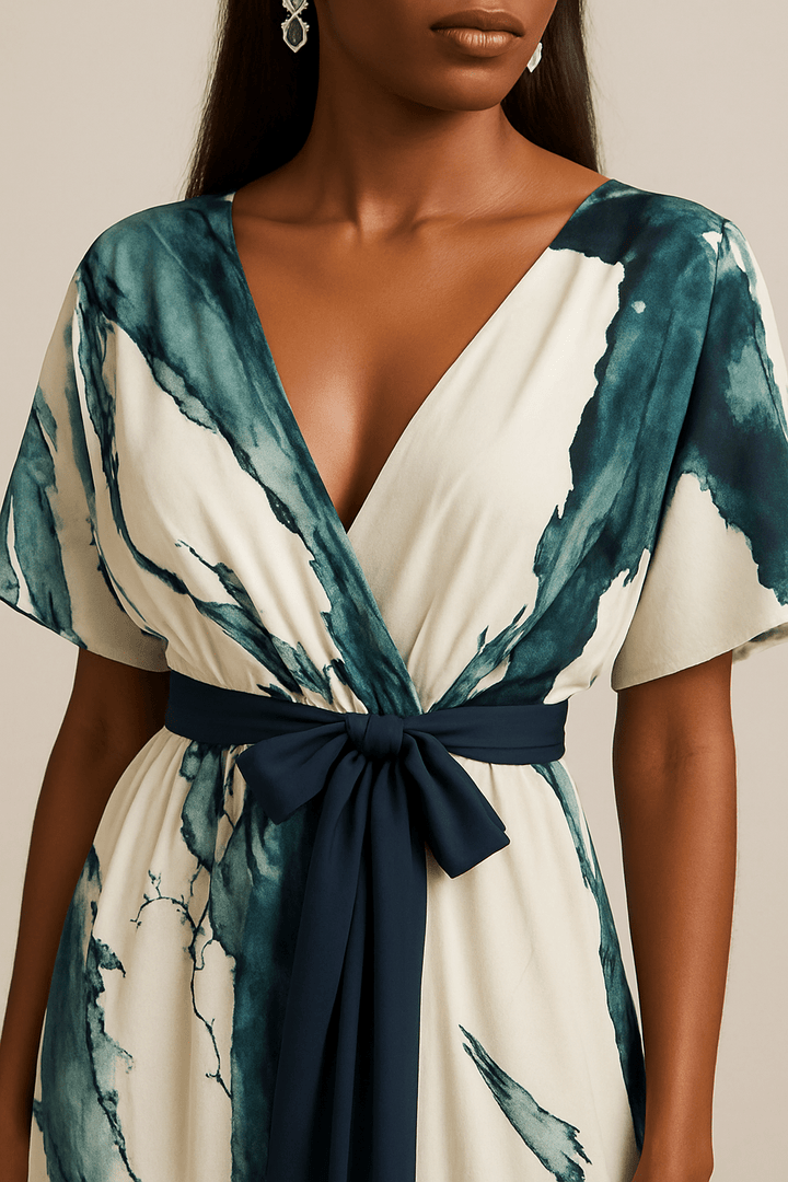 Aurélie | Watercolor Print Dress
