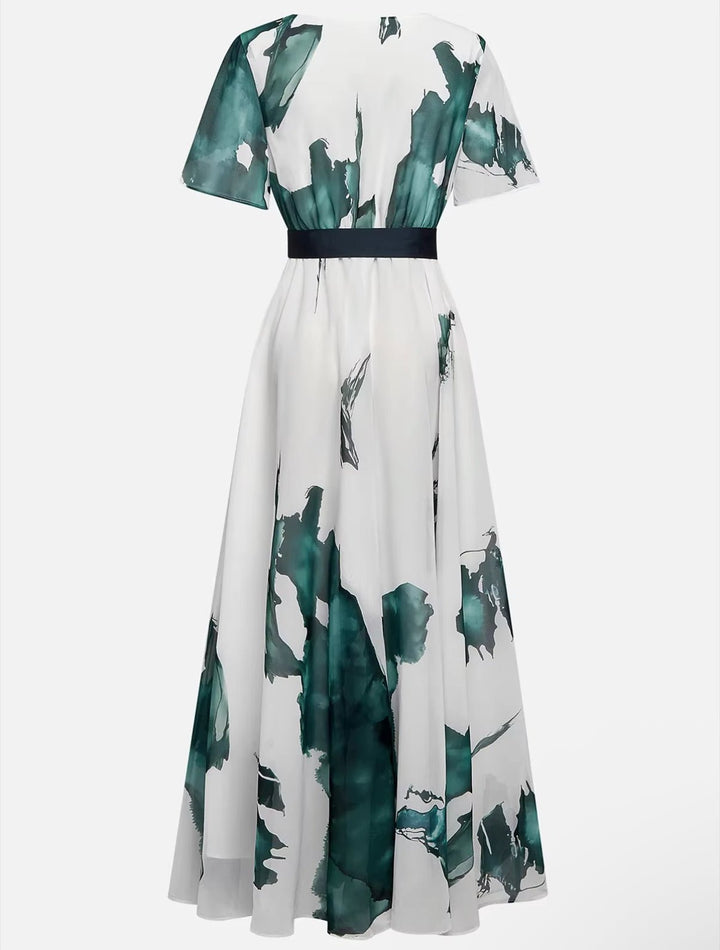 Aurélie | Watercolor Print Dress